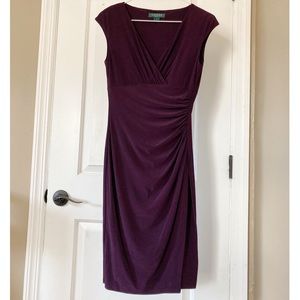 Lauren Ralph Lauren Purple Sheath Dress